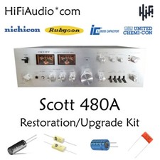 Scott 480A amplificatore condensatore restauro recap servizio riparazione kit ricostruzione fix