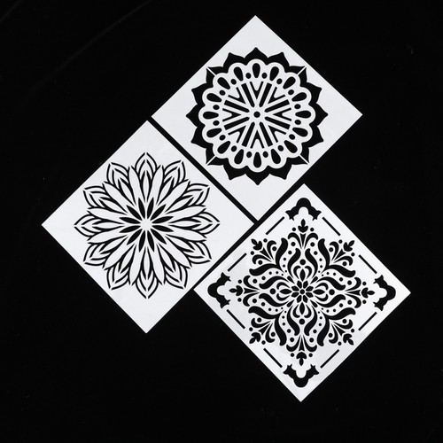 10pcs mandala drawing stencils - 10pcs,