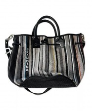 Borsa a secchiello a tracolla BRANDINA The Original in tela e pelle con manico superiore