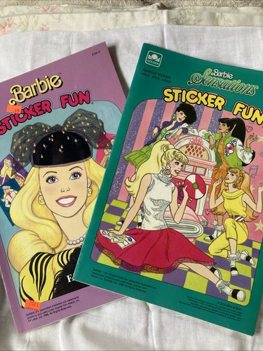 Adesivo barbie golden 1988 fun - adesivo,