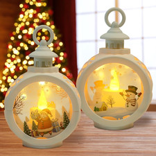 Lanterna Natalizia, 2 Pezzi, Luce Bianca Calda per Decorazioni Interne Ed Estern