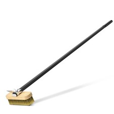 Spazzola Da Forno per Pizza in Ottone Con Raschietto Spazzola per Pulizia Ignifu