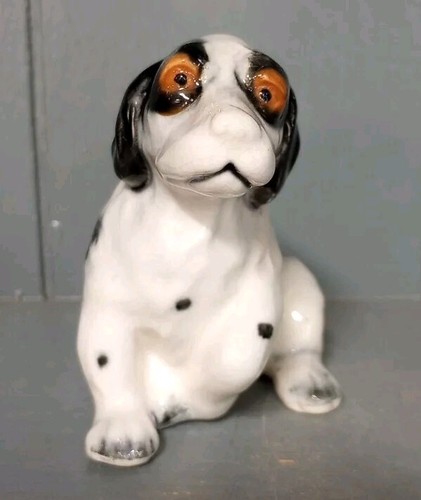 Statuina ceramica cane bianco