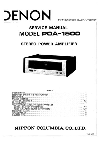 Manuale servizio - manuale,