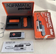 Fotocamera sensore tascabile VINTAGE Agfa Agfamatic 2008 istruzioni in scatola *non testata
