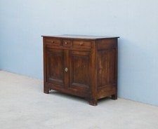 Credenza mobile due ante e tre cassetti in legno di noce, '800 - L 134,5 cm!