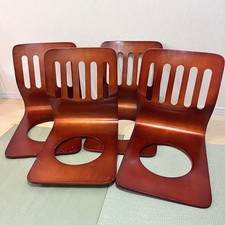 Set 4 sedie da terra vintage