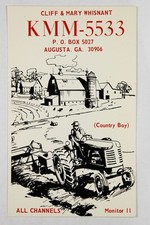 Augusta GA CB Radio QSL Scheda