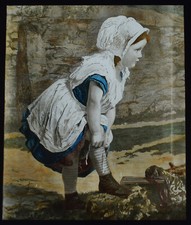 VICTORIAN PICTURE GIRL TYING