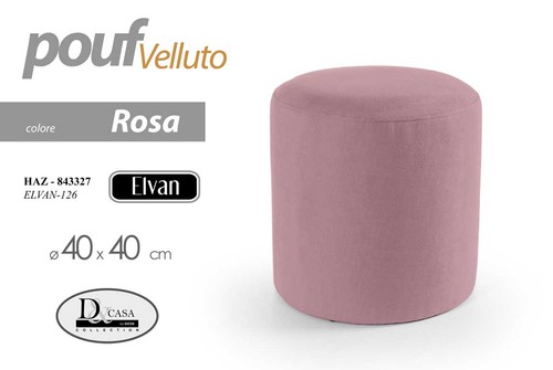 Pouf cilindrico moderno - pouf,