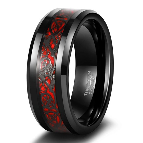 Anello tungsteno nero - anello,