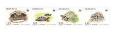 Monaco / Principato di Monaco #1781a Striscia di 4 "Testudo Hermanni" MNH 1991