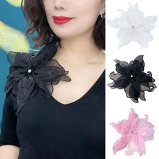 Spilla spilla organza fiore