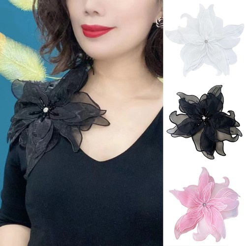 Spilla spilla organza fiore