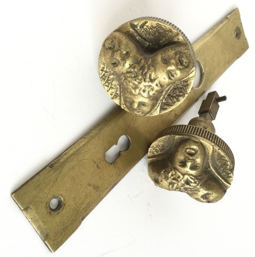 Maniglia antica bronzo porta - antica,