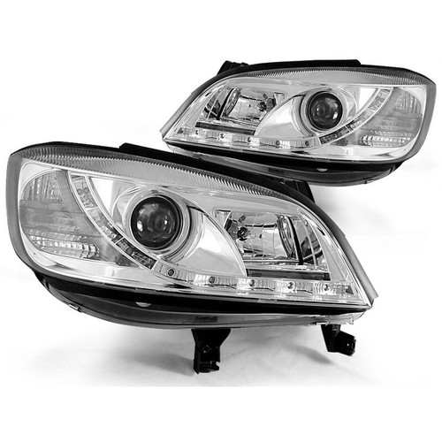 Fari luce diurna led - , cromato