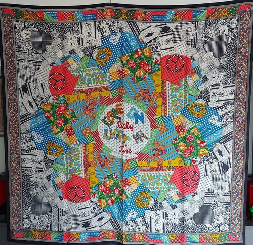Foulard grande multicolore