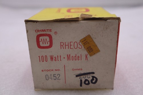 Ohmite 0452 reostato 100w - 0452,