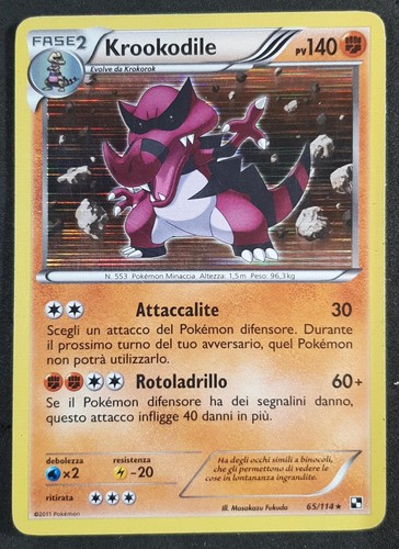 Krookodile 114 rara holo - 65/114,