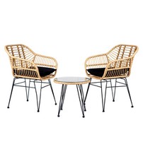 SET DA ESTERNO EUROGARDEN "MIAMI" NATURALE 2 SEDUTE E TAVOLINO