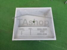 Vasca con lavatoio in cemento grigio cm 70X62X30H +piletta e biscione