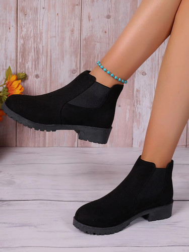 Stivaletti slip donna tinta - stivaletti, slip-on