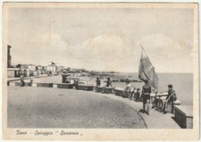 FANO - PESARO - SPIAGGIA "SASSONIA" - VIAGG. 1957 -61869-
