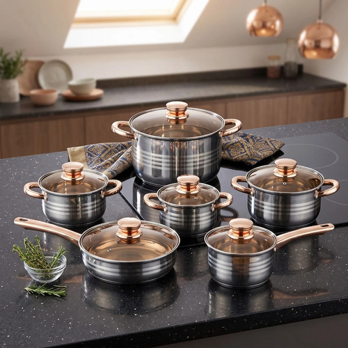 Set pentole induzione 12pz - set,