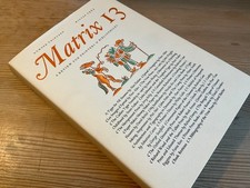 Matrix 13 Whittington Press Randle Typography Printing Letterpress Type Specimen