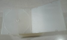 Lotto 15 Custodie Trasparenti CD Rom DVD video box tasca trasparente x copertina