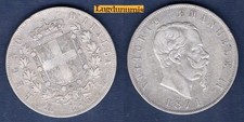 Italie 5 Lire 1871 M Vittorio