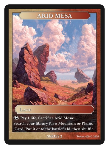 Arid mesa gettone - arid,