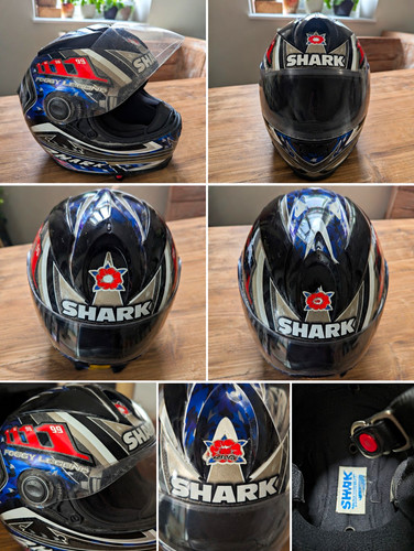 Casco moto shark - shark, race