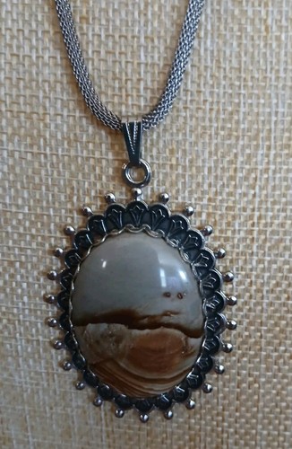 Collana catena argentato - , ovale