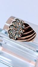 Anello a fascia in oro e brillanti