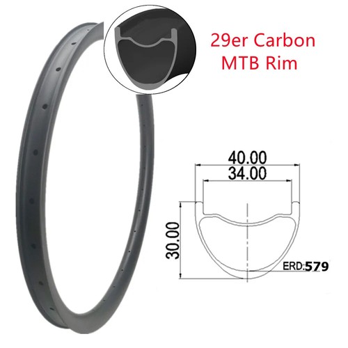 Cerchio mtb fibra carbonio - fibra, di