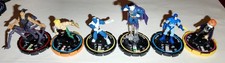 DC HEROCLIX WIZKID LOTTO 44 MINIATURE DIVERSE TUTTE IN FOTOGRAFIA