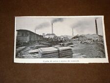 WW1 Prima guerra mondiale Stabilimento Luigi Marazza e C. 1918 Cortile materiali