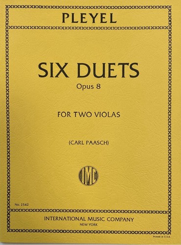 Pleyel six duets - pleyel:, 8