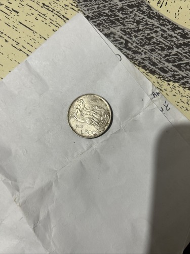 Moneta 500 lire - moneta, biga
