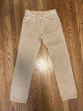 Tan Levi's 501 W28 L32 Button