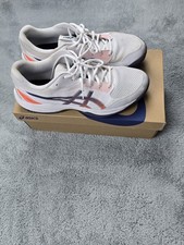 Asics Gel Task 4 Taglia 45 Scarpe Sportive Bianche In Ottimo Stato