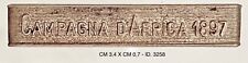 CAMPAGNA D’AFRICA 1897 BARRETTA ARGENTO PER MEDAGLIA RE UMBERTO I°