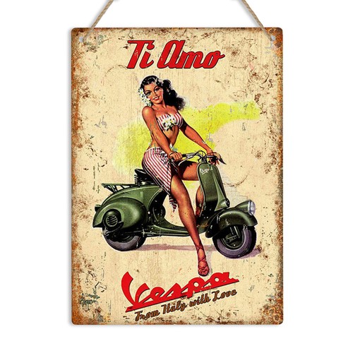 Insegna parete vespa - insegna,