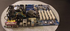 Scheda madre + Cpu Intel Socket 478 + Dissipatore Dos Retrogaming