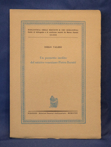 Diego valeri poemetto - valeri,, un