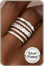 5 Pezzi Set Anelli Donna