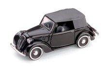 1:43 Brumm Fiat 1100 508C. Cabriolet Chiuso 1937 Nero R084 Diecast Modellino