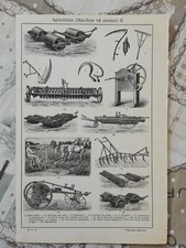 Illustrazione Ritaglio da Enciclopedia Macchine e Attrezzi per Agricoltura