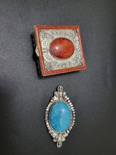 Porta Pillole Argento+ Spilla